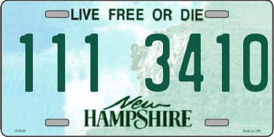 NH license plate 1113410