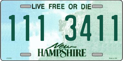 NH license plate 1113411