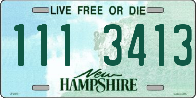 NH license plate 1113413
