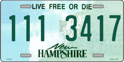 NH license plate 1113417