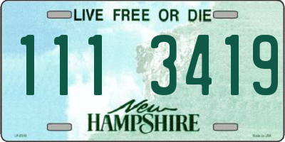 NH license plate 1113419