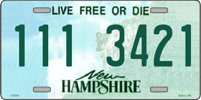 NH license plate 1113421