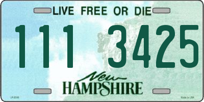 NH license plate 1113425
