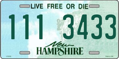 NH license plate 1113433