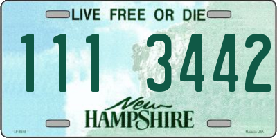 NH license plate 1113442