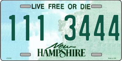 NH license plate 1113444