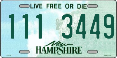 NH license plate 1113449