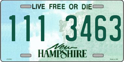 NH license plate 1113463