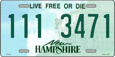 NH license plate 1113471