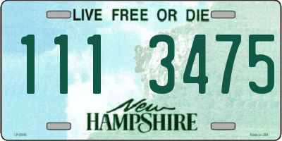 NH license plate 1113475