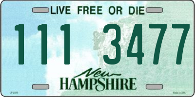 NH license plate 1113477