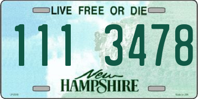 NH license plate 1113478