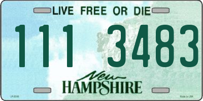 NH license plate 1113483
