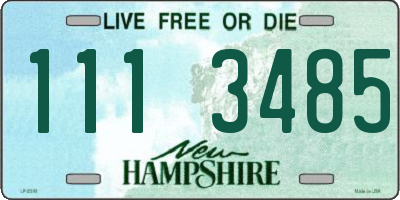 NH license plate 1113485