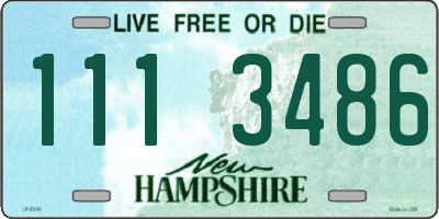 NH license plate 1113486