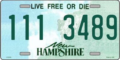 NH license plate 1113489