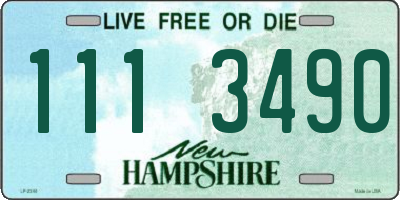 NH license plate 1113490