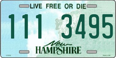 NH license plate 1113495