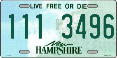 NH license plate 1113496