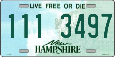 NH license plate 1113497