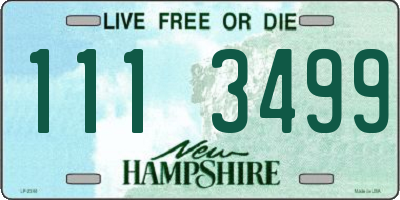 NH license plate 1113499