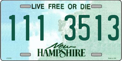 NH license plate 1113513