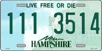 NH license plate 1113514