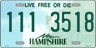 NH license plate 1113518