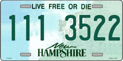 NH license plate 1113522
