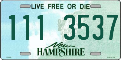 NH license plate 1113537