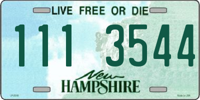 NH license plate 1113544