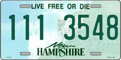 NH license plate 1113548