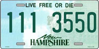 NH license plate 1113550
