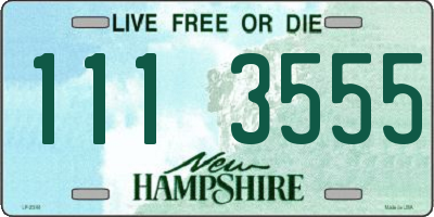 NH license plate 1113555