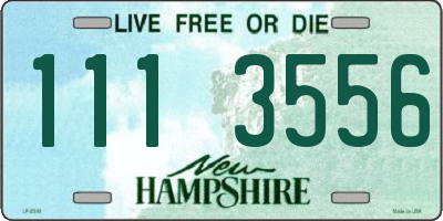 NH license plate 1113556