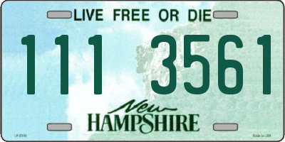 NH license plate 1113561