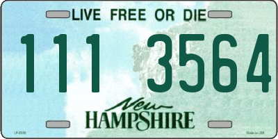 NH license plate 1113564