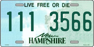 NH license plate 1113566