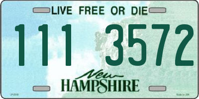 NH license plate 1113572