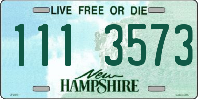 NH license plate 1113573