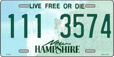 NH license plate 1113574