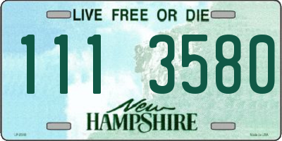 NH license plate 1113580