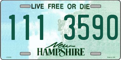 NH license plate 1113590