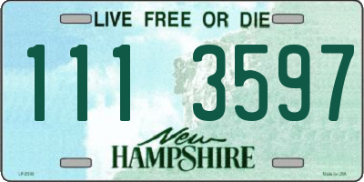 NH license plate 1113597