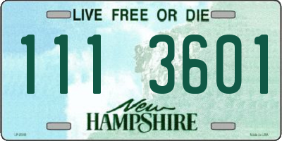 NH license plate 1113601