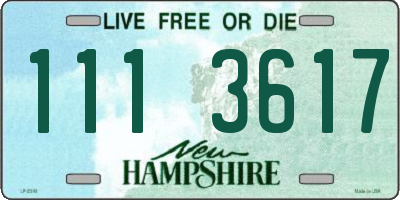 NH license plate 1113617