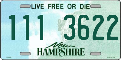 NH license plate 1113622