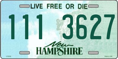 NH license plate 1113627