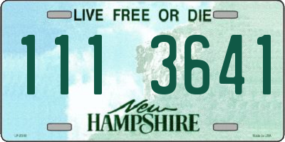 NH license plate 1113641