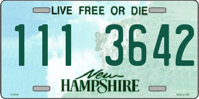 NH license plate 1113642